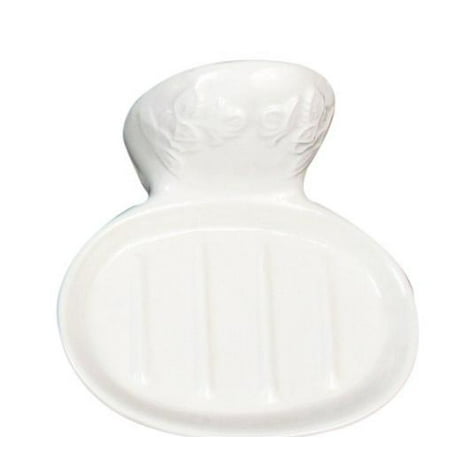 - Moen Cottage White Wall Mount Embossed Soap Dish, 3960E