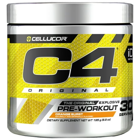 Cellucor C4 Original Pre Workout Powder, Orange Burst, 30 (Best Pre Workout Caffeine Pills)
