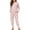 Ghost Skull Pumpkin Bow Pink, variant on SCRAWLGOD Halloween Women's Long-Sleeve Tops and Full-Length Pajama Set with Breast-Pocket Two-Piece Wrinkle-Free Comfortable Pjs with Pockets Drawstring, Pumpkin Bat Star Witch Beige, S
