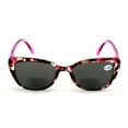 thumbnail image 4 of V.W.E. Women's Bifocals Reading Sunglasses Reader Glasses Vintage Outdoor Cateye Black Leopard Marble, 4 of 4