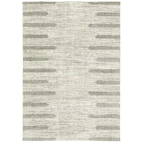 Oriental Weavers Verona Area Rug - 5605H - 2' x 3' - in Ivory/ Gray - Plush Soft Shag, Modern Style, Stain Resistant, Cushion Feel, Entryway, Bathroom Accent Rug