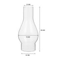 thumbnail image 2 of 2pcs 2 Inch by 7Inch Clear Glass Oil Lamp Chimney Replacement for Vintage and Restoration of Antique Oil and Kerosene Lamps, 2 of 10