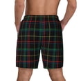 thumbnail image 4 of Gaeub Buffalo Plaid Dark Green Mens Swim Trunks Stretch Beach Shorts Quick Dry for Men Swim Shorts Swimwear with Pockets- 3X-Large, 4 of 9