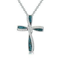 Midir&Etain Cross Necklace for Women 925 Sterling Silver Cross Pendant Religious Christian Jewelry Faith Easter Gifts for Wife