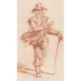 thumbnail image 2 of Paul Sandby 10x14 Black Ornate Wood Framed Double Matted Museum Art Print Titled: The IInerant Peds, 2 of 5