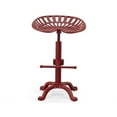 thumbnail image 3 of Carolina Classic Vintage Farmhouse 18.75" Metal Stool in Red, 3 of 4