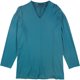 thumbnail image 1 of Eileen Fisher Blusa con cuello en V para mujer, azul, XL, 1 of 1