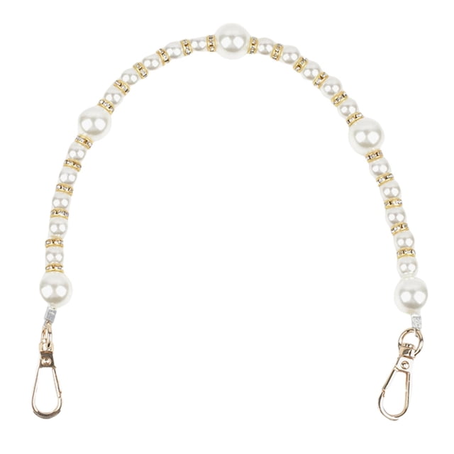 Correa De Cadena Con Cuentas De Perlas A La Moda, Mango Extensor, Cinturón Cruzado De Repuesto, 39cm Sunnimix Cadena de bolso