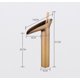 thumbnail image 2 of BRILLAR Grifo para lavabo en cascada, grifo mezclador de baño frío y caliente ajustable, 2 of 3
