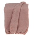 thumbnail image 1 of Parkland Collection THRE21069 58 x 42 in. Sandy Self Patterned Pink Woven Handloom Throw, 1 of 1