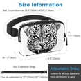 thumbnail image 3 of OWNSUMMER Leopard Pattern Waist Bag with Extension Strap, Lightweight, Adjustable, Unisex Crossbody Bag Running Belt, 3 of 6