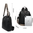 thumbnail image 4 of GOIACII Genuine Leather Backpack Purse for Women Multi-functional Elegant Soft Leather Shoulder Bag Shopping Trip Bag Medium, 4 of 9