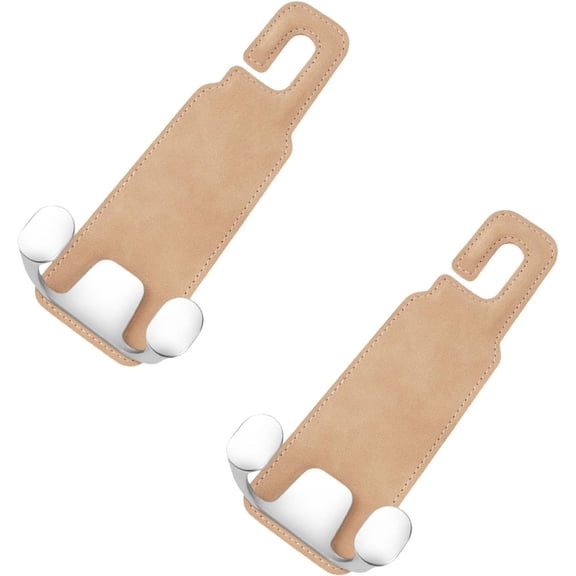 2-Pack Headrest Hooks for Car, Seat Back Organizer for Bags and Gear