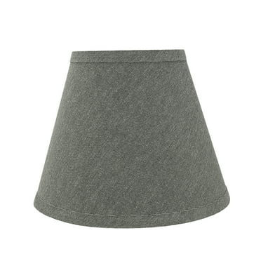 Aspen Creative 32425 Transitional Hardback Empire Shaped Spider Construction Lamp Shade in Grey, 9" wide (5" x 9" x 7")