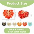 thumbnail image 2 of 120Pcs Acrylic Leaf Charms 6 Colors Frosted Maple Leaves Beads Golden Metal Enlaced Leaves Beads for Jewelry Necklace Bracelets Earrings Making DIY Crafts, 2 of 7