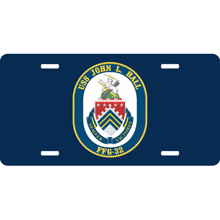 Navy USS John L License Plate