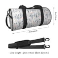 thumbnail image 2 of Balery white Moose winter tree Bolsa de Gimnasio para Mujeres y Hombres, Bolsa de Viaje Impermeable, Bolsa de Fin de Semana con Compartimento para Zapatos y Bolsillo Húmedo, 2 of 6