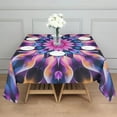 thumbnail image 3 of Colorful Tie Dye Mandala Pattern Square Tablecloth,Waterproof Square Table Cover,Wipeable Spillproof Washable Table Cover for Home Kitchen Party Decor 42"X42"(107x107cm), 3 of 6