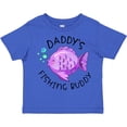 thumbnail image 3 of Inktastic Daddy's Fishing Buddy with Cute Purple Fish Boys or Girls Toddler T-Shirt, 3 of 5