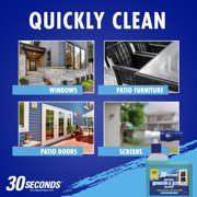 30 SECONDS Outdoor Window & Screen Cleaner - No Screen Removal, Hose End Spray - 5 Pack