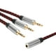 thumbnail image 1 of unbranded Cable Divisor De Audio Universal Rojo Para Auriculares Y Micrófono Con Combinado 35Mm, 1 of 8