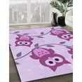 thumbnail image 2 of Ahgly Company Indoor Rectangle Patterned MediumOrchid Purple Area Rugs, 8' x 10', 2 of 6