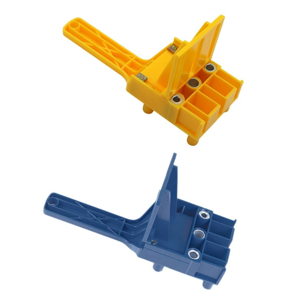 Localizador De Perforación Localizador De Perforación De Orificio Recto Móvil De Mano Guía De Perforación De Orificio De Espiga De Madera De Plástico Portátil Con Plantillas De Espiga ,2Pcs Methold TO002733-00
