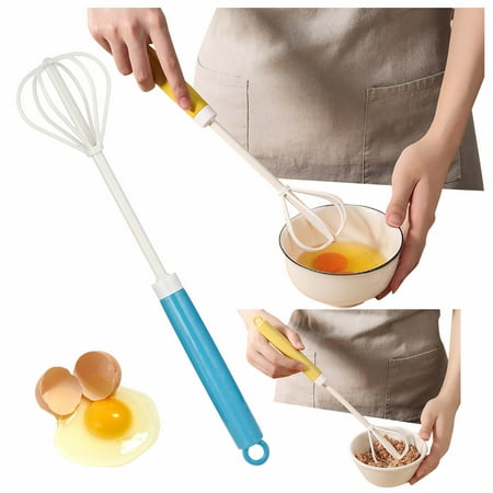 

WANYNG Plastic Handheld Whisk Semi-automatic Rotating Household Mixer Kitchen Tool