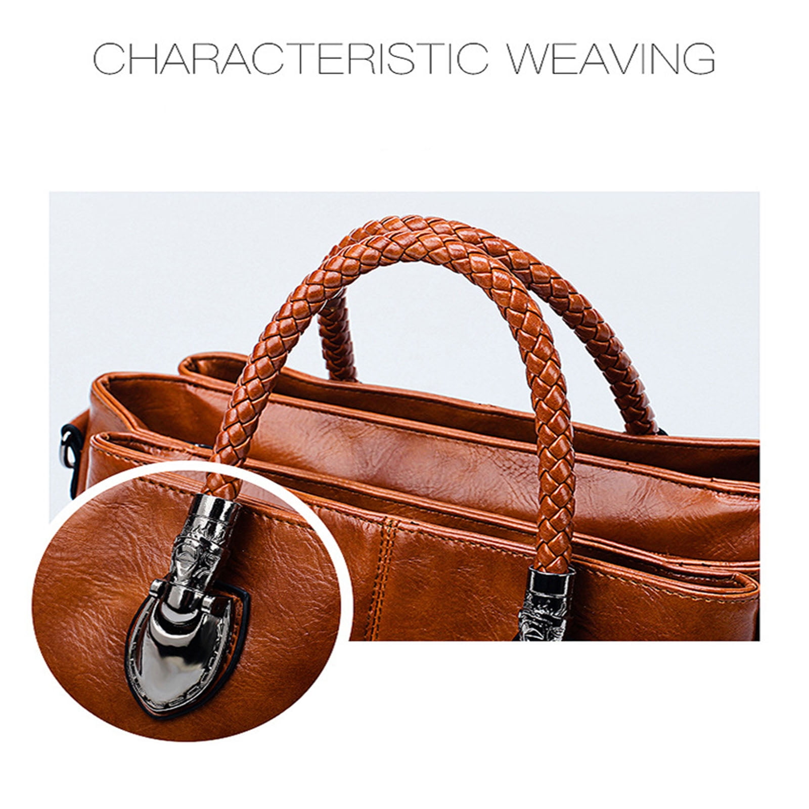 Titaking Women's Crossbody Handbags Shoulder Bag Zipper for Women PU Leather Black