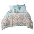 thumbnail image 1 of Pemberly Row 6-piece Microfiber Complete Bed and Sheet Set in Blue, 1 of 16