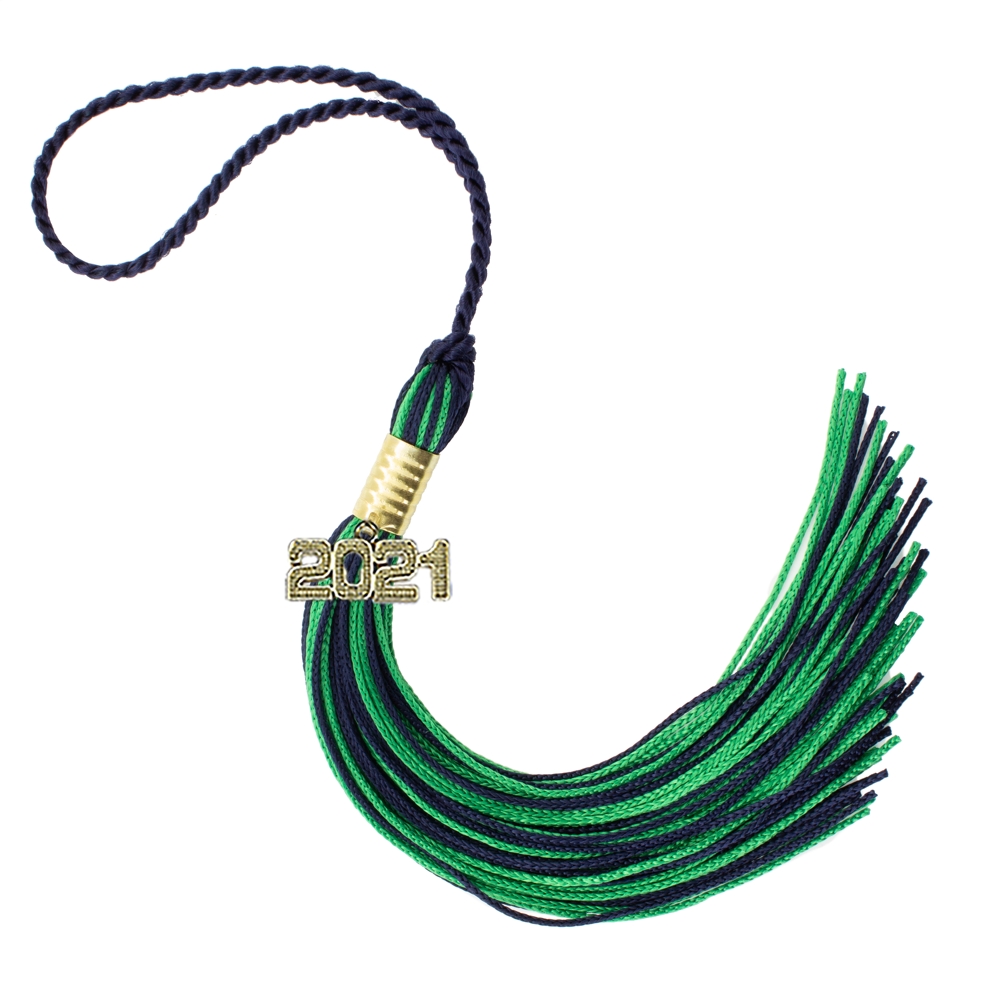 Graduation Tassel 2021 NAVY/KELLY Tassel Depot Brand
