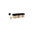 thumbnail image 2 of Meridian Furniture Savoy Black Velour Fur Fabric Bench, 2 of 9