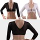 thumbnail image 5 of Más nuevo chaleco de encaje para mujeres malla transparente sin costuras Arm Shaper adelgazante Short cropped Top V-Neck Hollow Plus Size S-3XL Sincero electrónico, 5 of 5