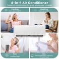 thumbnail image 2 of Giantex 18000 BTU Mini Split AC/Heating System, Energy Saving Split Air Conditioner, AC Unit Cools Up to 1250 Sq.ft, 2 of 10