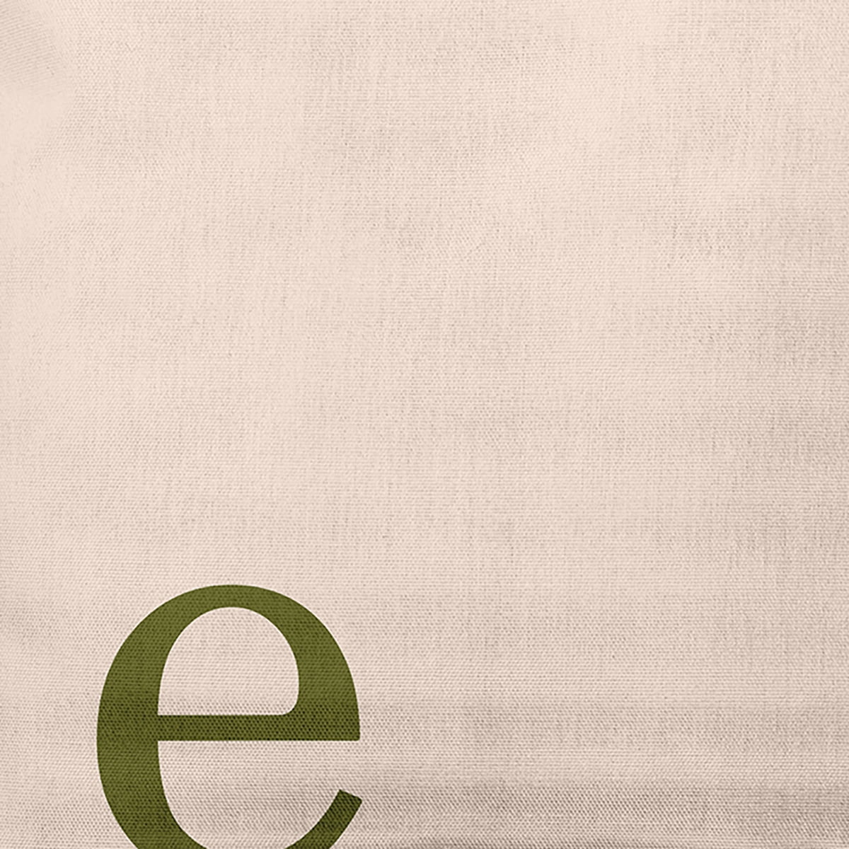 Simply Daisy 18" x 18" Modern Monogram Decorative Throw Pillow, Olive