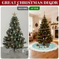 thumbnail image 5 of Sanmadrola Christmas Tree Skirt, 36 inch Thick Colorful Velvet Christmas Tree Skirt with Starry Sequin and White Plush Faux Fur Trim Border Decor for Xmas Holiday Party Decorations Ornaments, 5 of 8