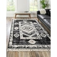 thumbnail image 3 of Unique Loom Cherokee Collection Area Rug - Boone (9' x 12' Rectangle Fossil Gray/Black), 3 of 12