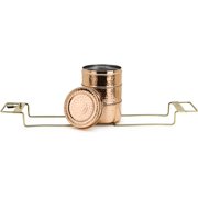 Traditional Royal Indian Copper Hammered with Brass Handle Tiffin Box Animal with Pewter Lining 3 Compartments Office Tiffin Lunch Box