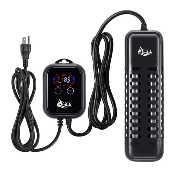 AQQA Submersible Aquarium Heater,100W/200W/300W/500W/800W/1200W Fish Tank Heater,External Temperature Controller LED Temperature Display with 2 Sucti