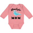 thumbnail image 3 of Inktastic Budgie Mom Parakeet Budgerigar Bird Girls Long Sleeve Baby Bodysuit, 3 of 5