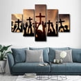 thumbnail image 4 of TISHIRON 5PCS Framed Jesus Canvas Wall Art Set,60"x40" Cross and Praying Canvas Art Decor, 4 of 7