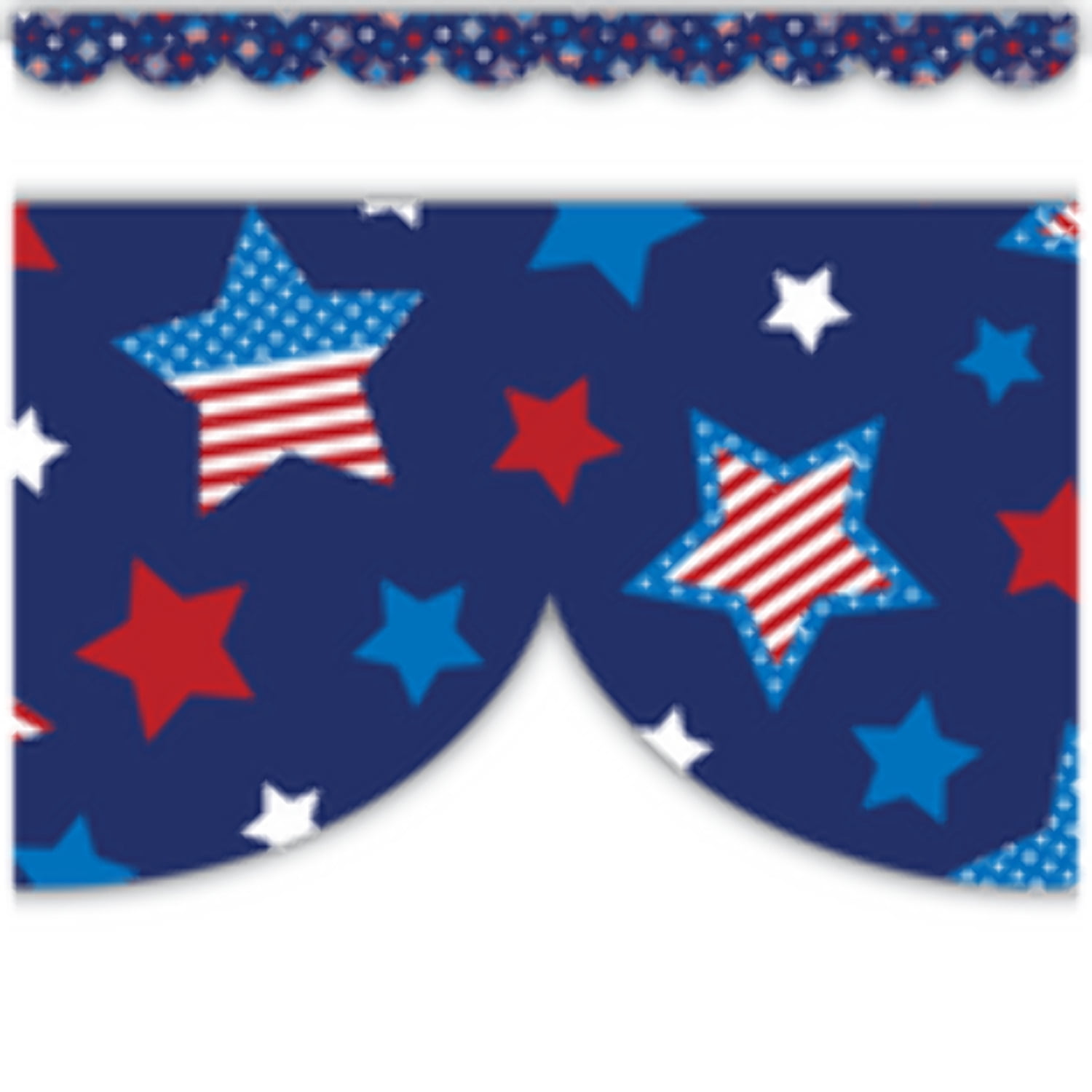 Red Scalloped Border Trim [TCR4174] - Walmart.com