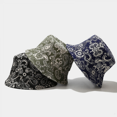 thumbnail image 3 of Unisex Cashew Flower Pattern Print Bucket-Hat Double-Side-We, 3 of 5