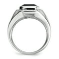 thumbnail image 2 of Sterling Silver Diamond & Black Onyx Square Men's Ring Size 9, 2 of 3