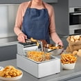 thumbnail image 3 of EDTara Commercial Electric Deep Fryer 3600W, Dual 12.6Qt/12L Tanks with 2 Baskets, Precise & Independent Temp Control**, 3 of 7