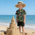 thumbnail image 6 of Dailycode Small Short Sleeve Button Down Shirts Parrot Birds in Jungle Casual Shirt 3-10 Years, 6 of 9