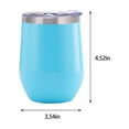 thumbnail image 3 of PRINxy 360ml Stainless Steel Vacuum Insulated Tumbler - Coffee Travel Mug Spill With Lid - Vacuum Cup For Keep Hot/Ice Coffee,Tea And Beer Sky Blue, 3 of 7