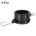 thumbnail image 3 of Uxcell Flag Pole Rings Mounting Clips Rotating Fasteners 1.26" x 1.06" Black 4pcs, 3 of 5