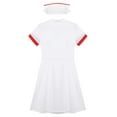 thumbnail image 6 of Alvivi Women's Doctor Shirt Lingerie Nurse Uniform Nurse-Themed Party Clubwear Dresses White XXL, 6 of 7