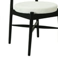 thumbnail image 6 of GDF Studio Modern Dining Chairs, Mid-Century Fabric with Solid Wood Legs for Kitchen Dining Room, Black+Beige, Set of 2, 6 of 8